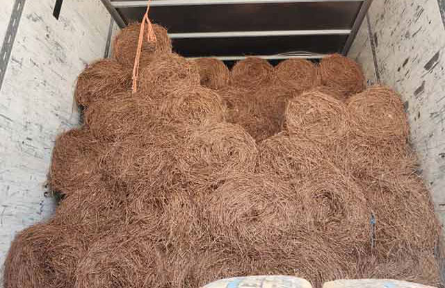 Round Pine Straw Bales Round Pine Straw Bales